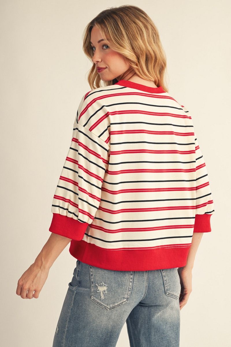 CASUAL IVORY 3/4 TOP