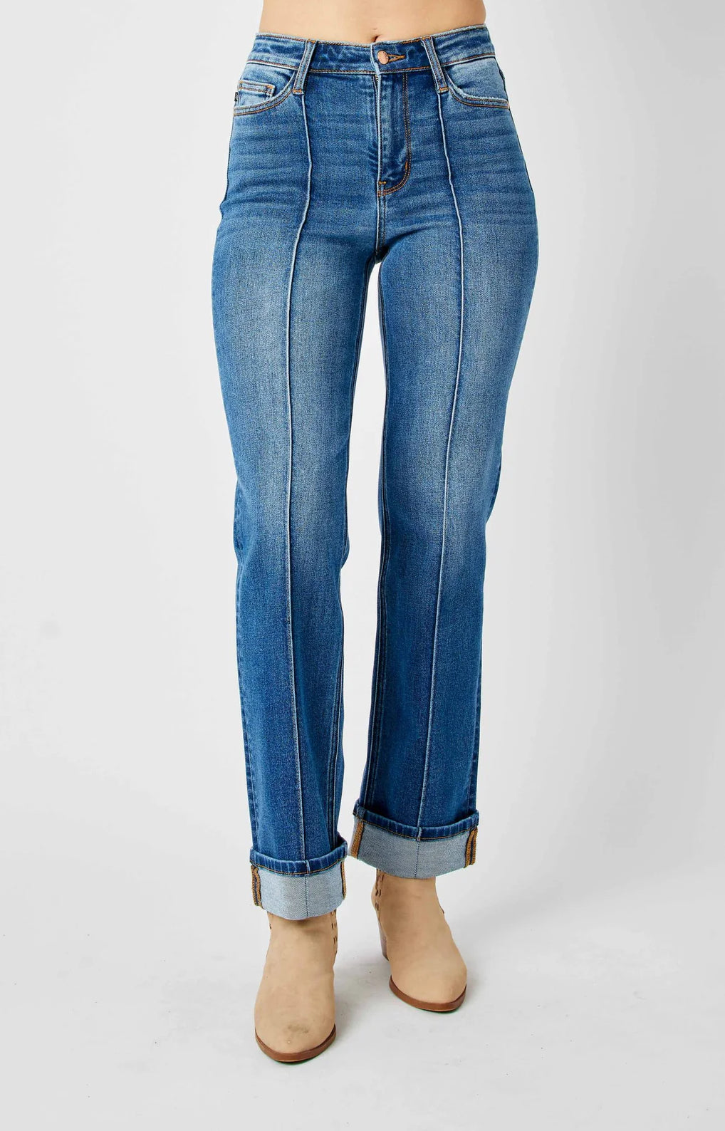 Judy Blue HW Seam Straight Jeans