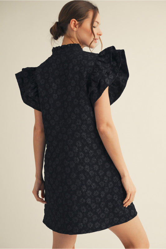LACE DAYS RUFFLE DRESS
