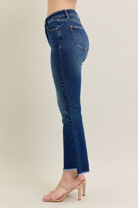 JUDY BLUE HW DARK KICK FLARE