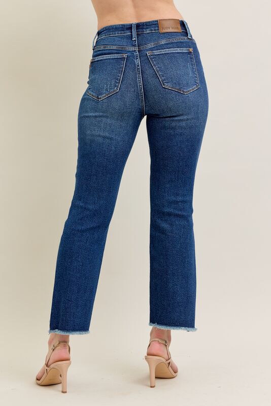 JUDY BLUE HW DARK KICK FLARE
