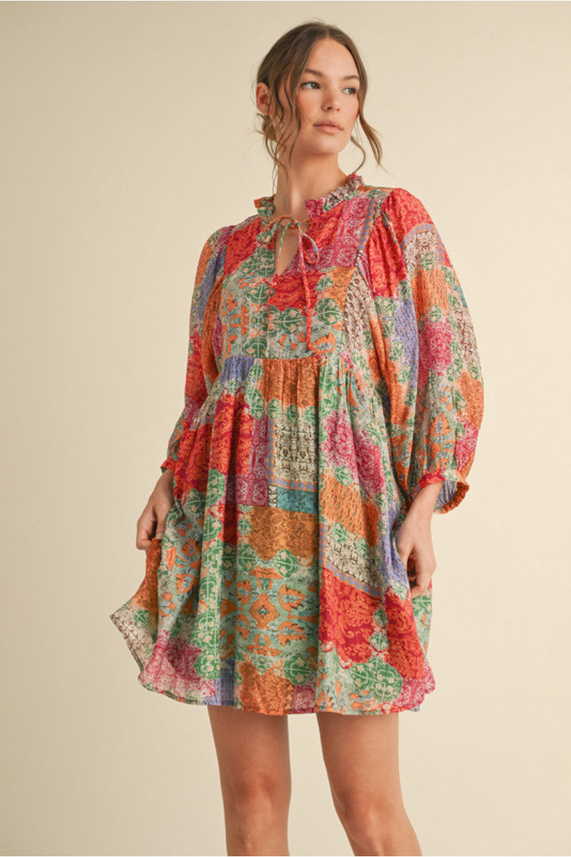 ALL THE PATCHES DRESS