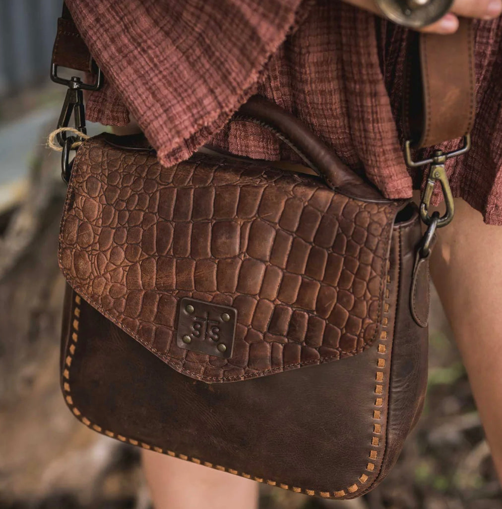 STS Catalina Croc Dakota Crossbody