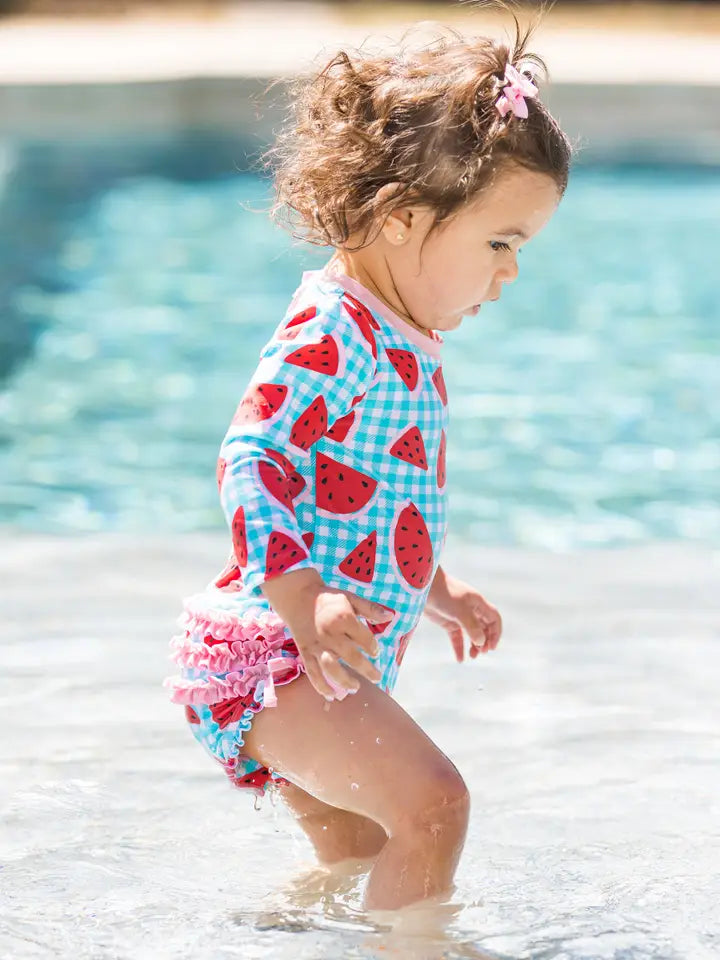 INFANT/TODDLER WATERMELON ONE PIECE SWIMSUIT