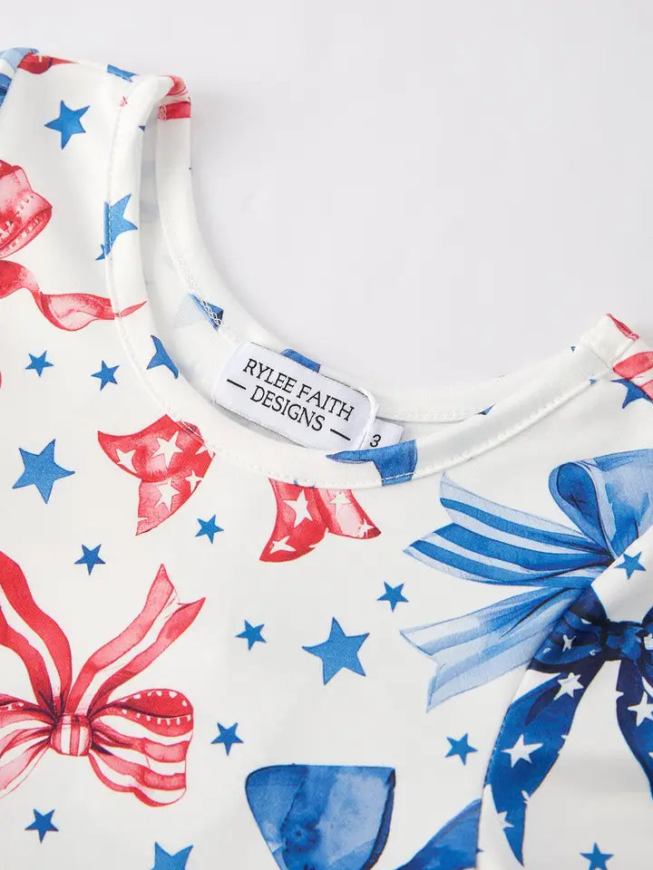 4TH OF JULY BOW STAR DRESS