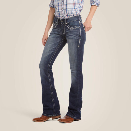 ARIAT WOMENS ENTWINED MID-RISE JEAN