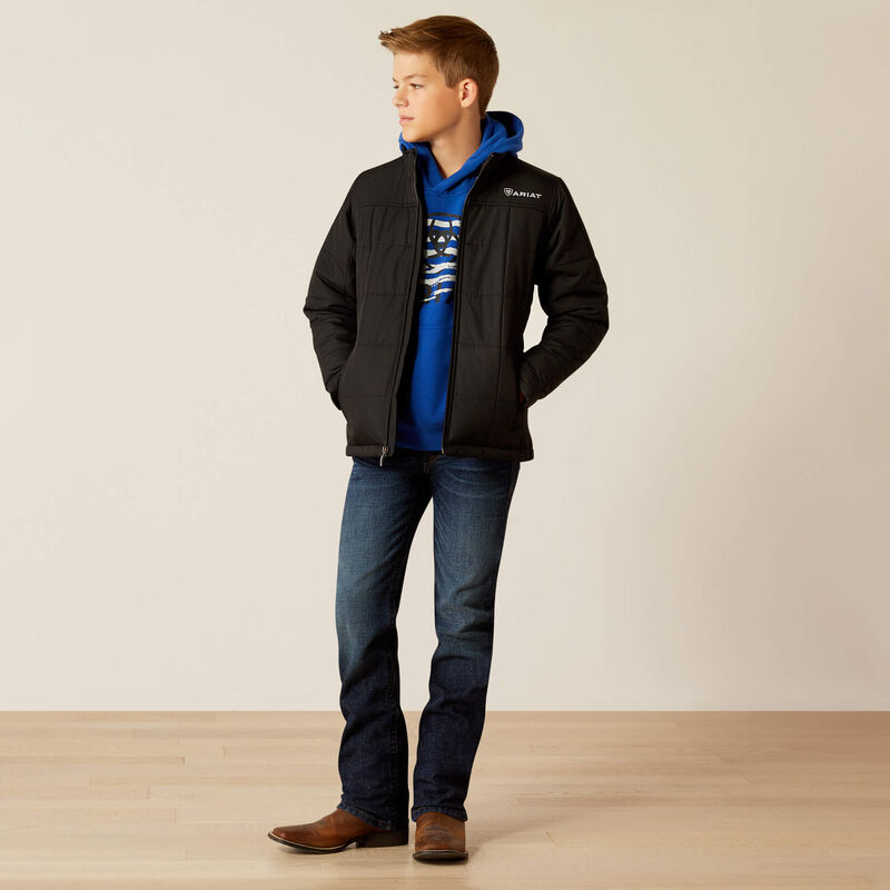 ARIAT BOY CRIUS INSULATED BLACK JACKET