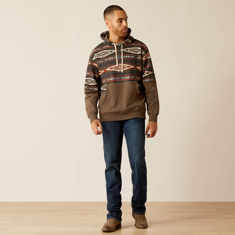 ARIAT MN COLOR BLOCK HOODIE
