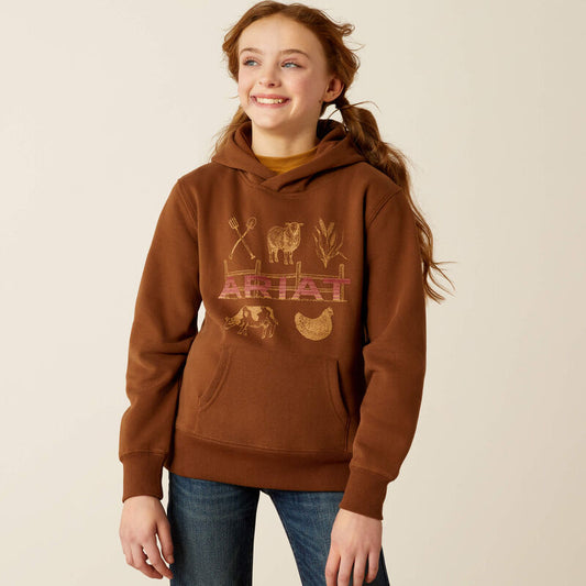 ARIAT GIRL RANCH HOODIE