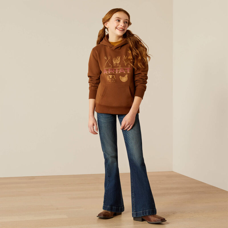 ARIAT GIRL RANCH HOODIE