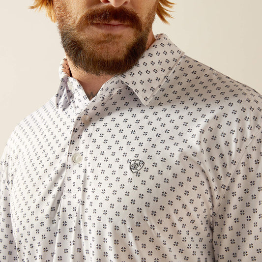 ARIAT MN ALL OVER POLO