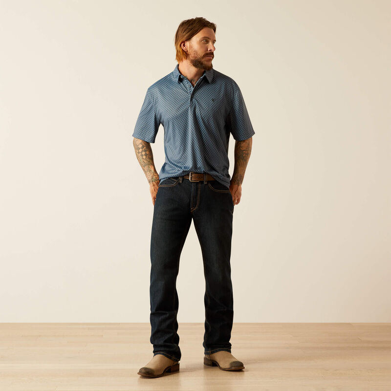 ARIAT MN NEWSBOY POLO