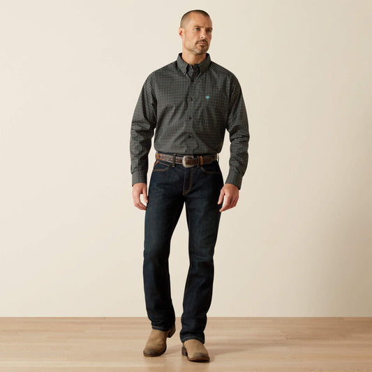 ARIAT MENS BELMONT BLK LS