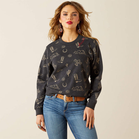 ARIAT WM ESSENTIAL CREW SWEATSHIRT