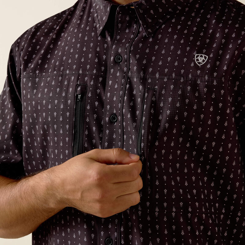 MN VENT-TEK BLACK PRINTED SS