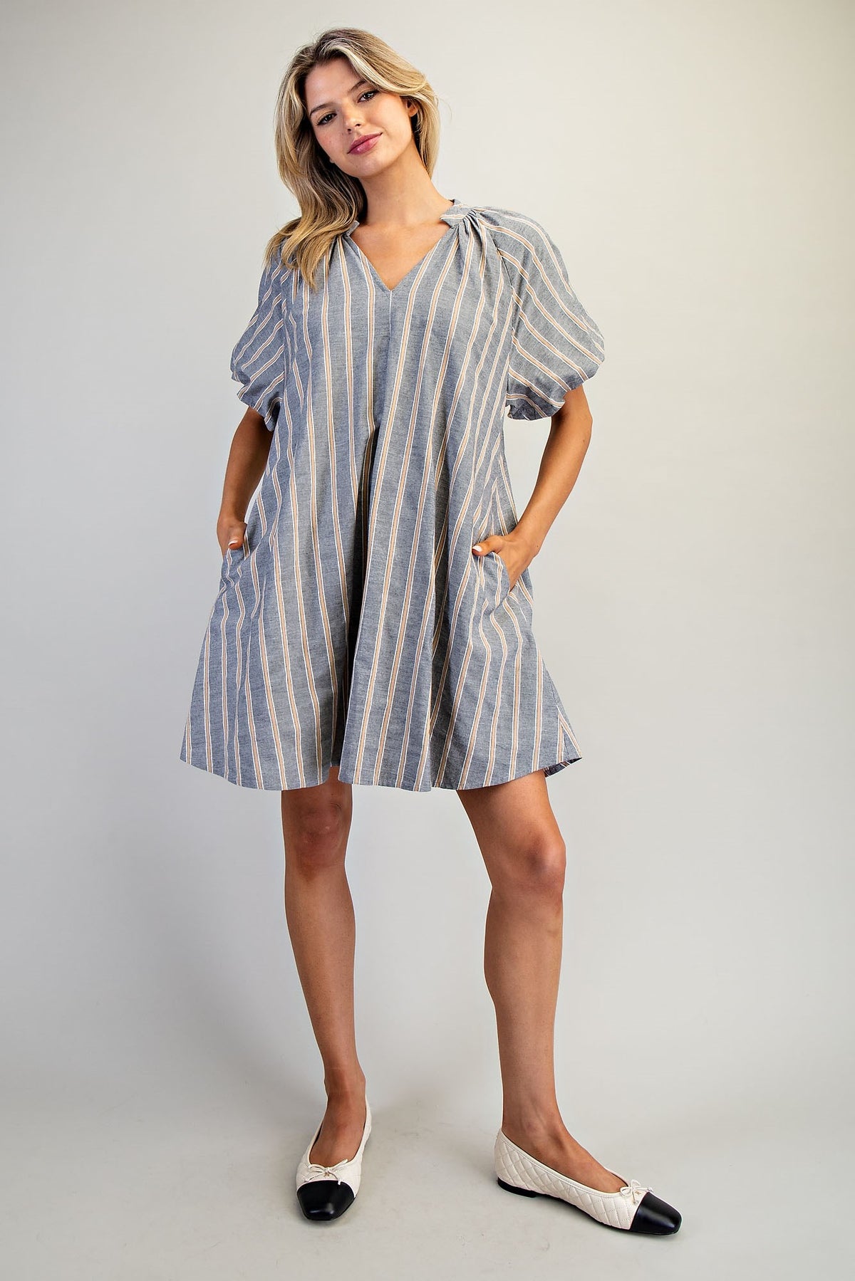 STRIPED MOON DRESS
