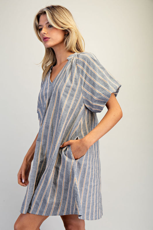 STRIPED MOON DRESS