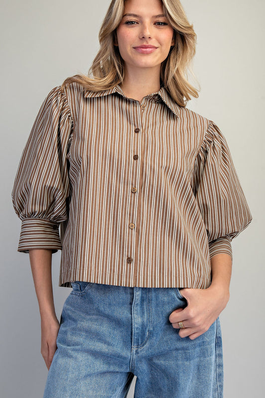CLASS CROP COCO STRIPE LS