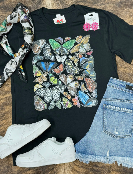XOXO All Butterflies Tee