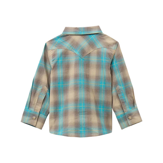 BOYS HO25 PLAID LS