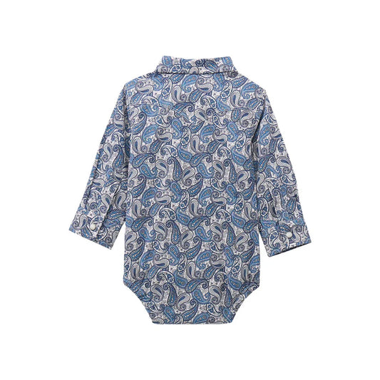 BABY PAISLEY SNAP ONESIE