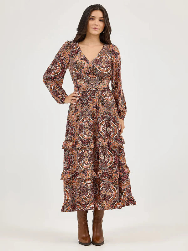 WRANGLER RETRO LS MAXI DRESS