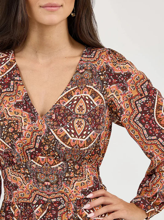 WRANGLER RETRO LS MAXI DRESS