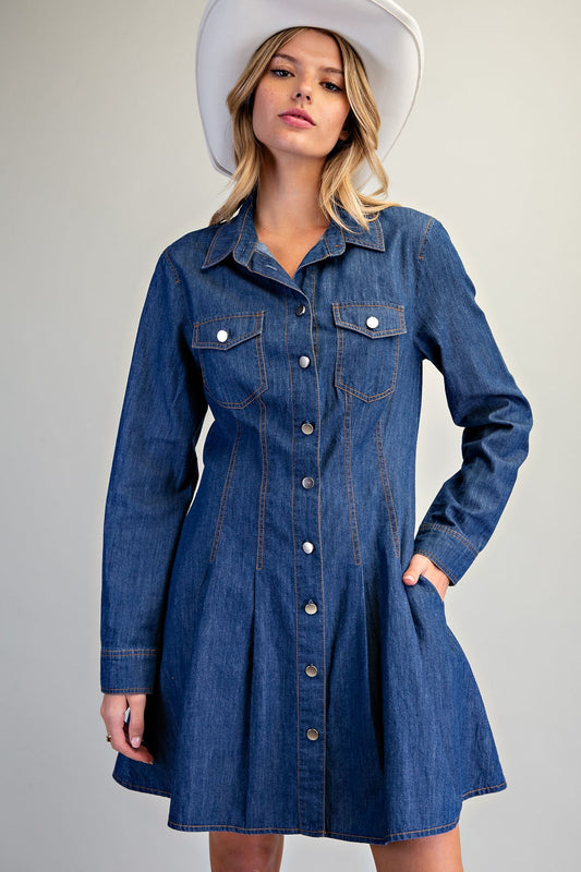DENIM DAYS LS DRESS