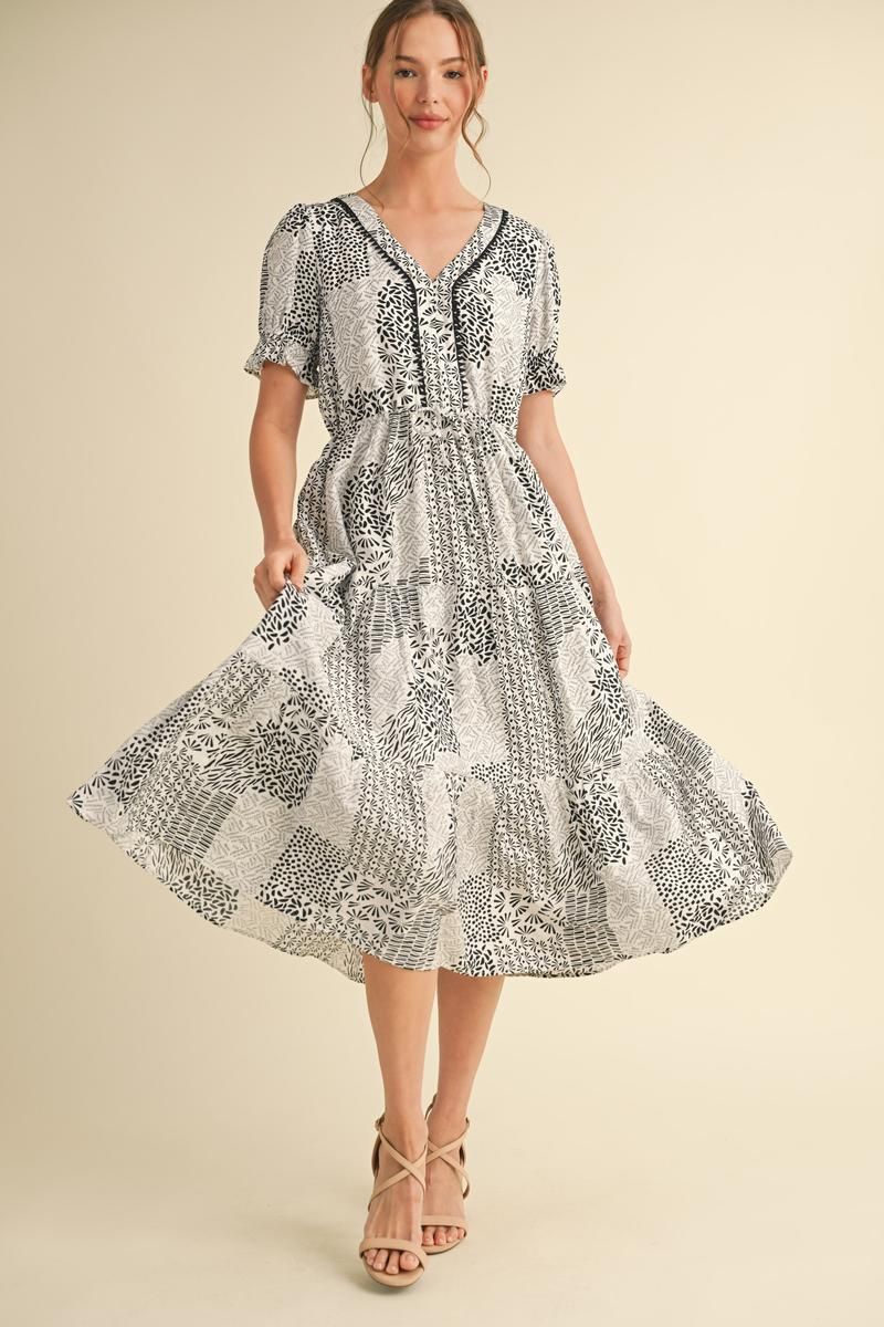 PATCH WORK MIX DRESS