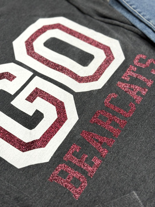 GO Bearcats Glitter Black LS
