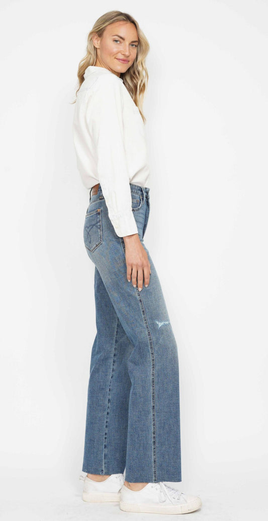 Judy Blue High Waisted Tummy Control Raw Hem Jeans