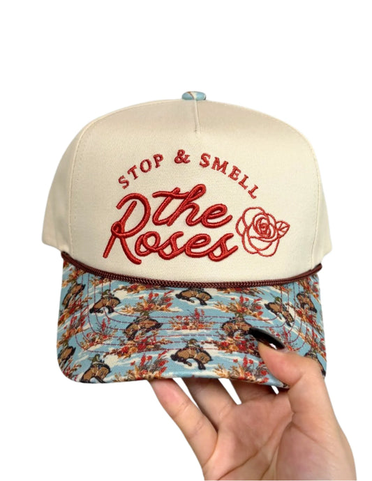 SMELL THE ROSES CAP