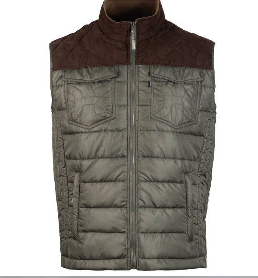 Hooey Youth Boys Olive Yoke Vest