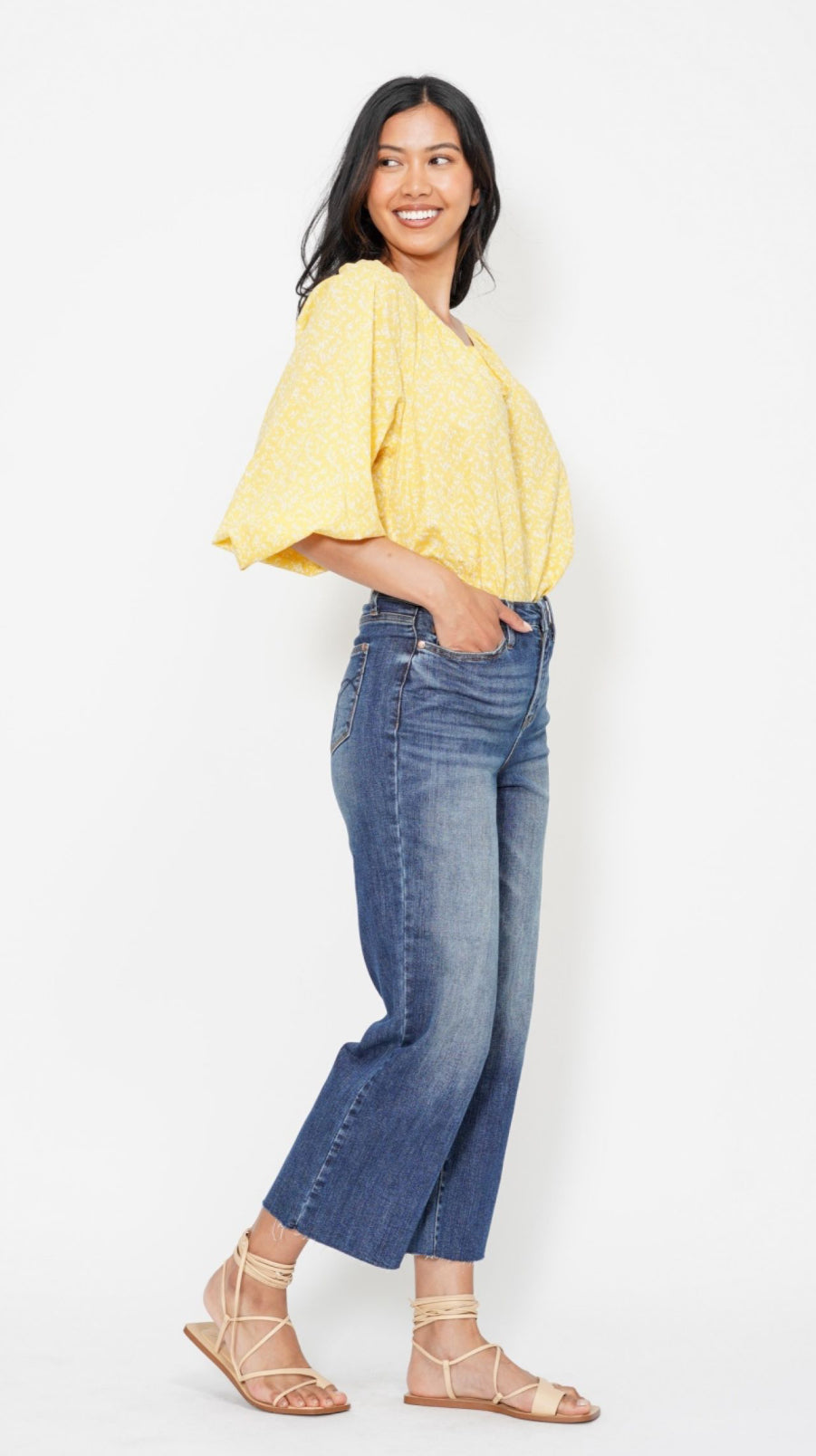 Judy Blue HW Embroidery Crop Jean