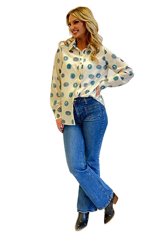 CONCHO PEARL SNAP LS