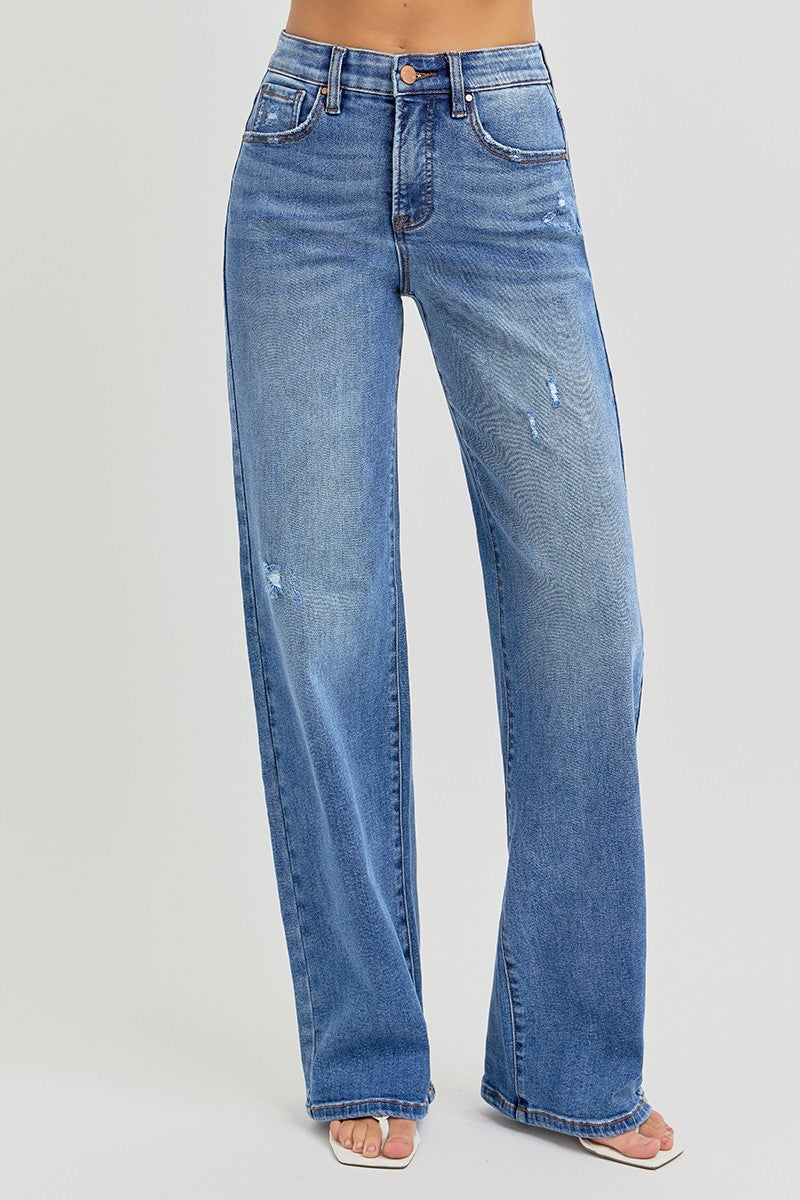RISEN TC HR WIDE LEG JEAN