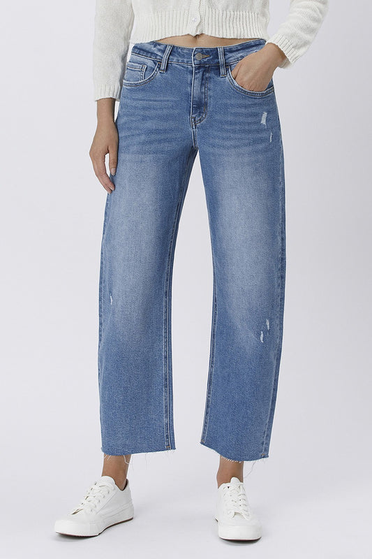 VERVET HR SLIM BARREL JEANS