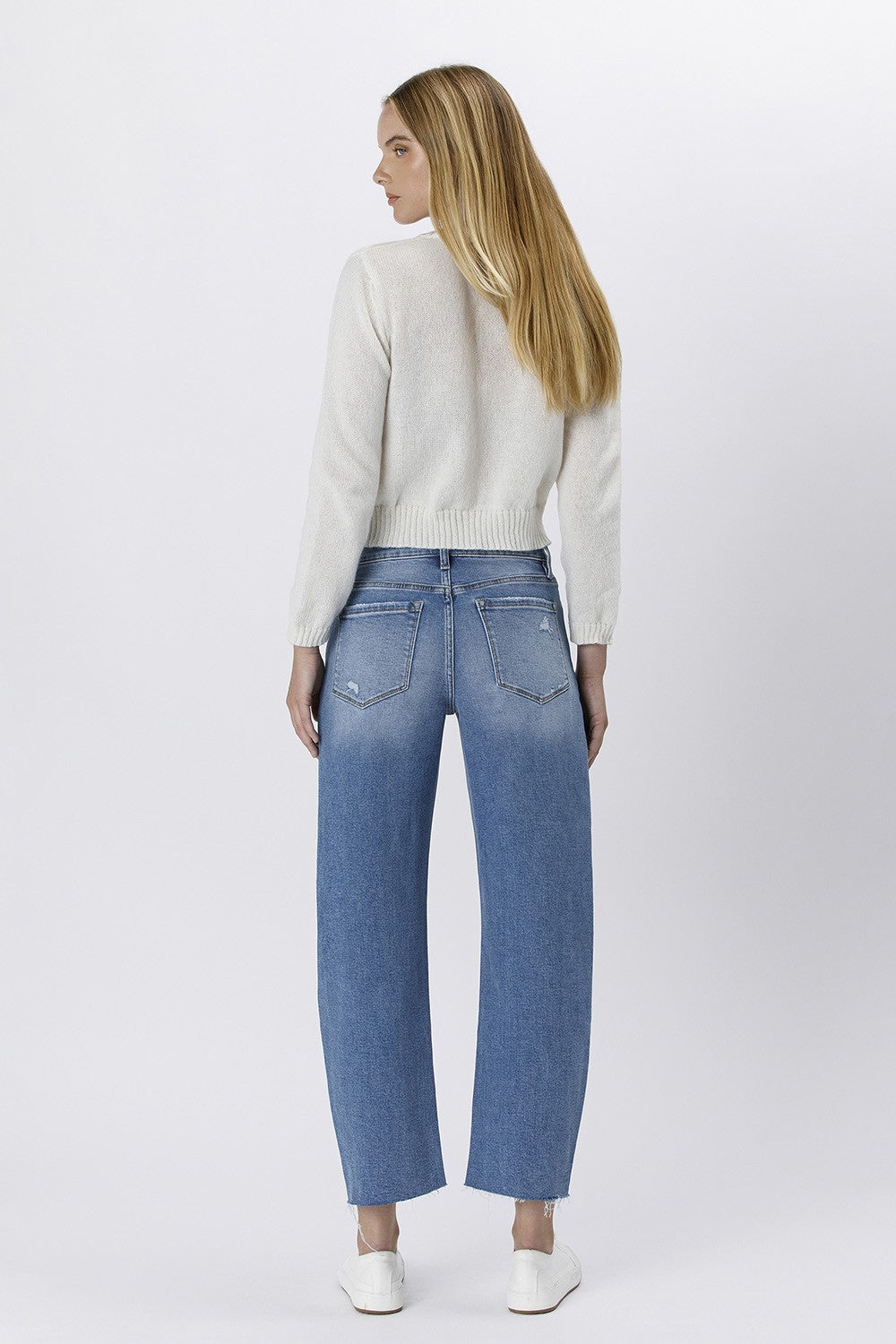 VERVET HR SLIM BARREL JEANS