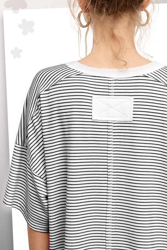 BASIC STRIPE BLACK TOP