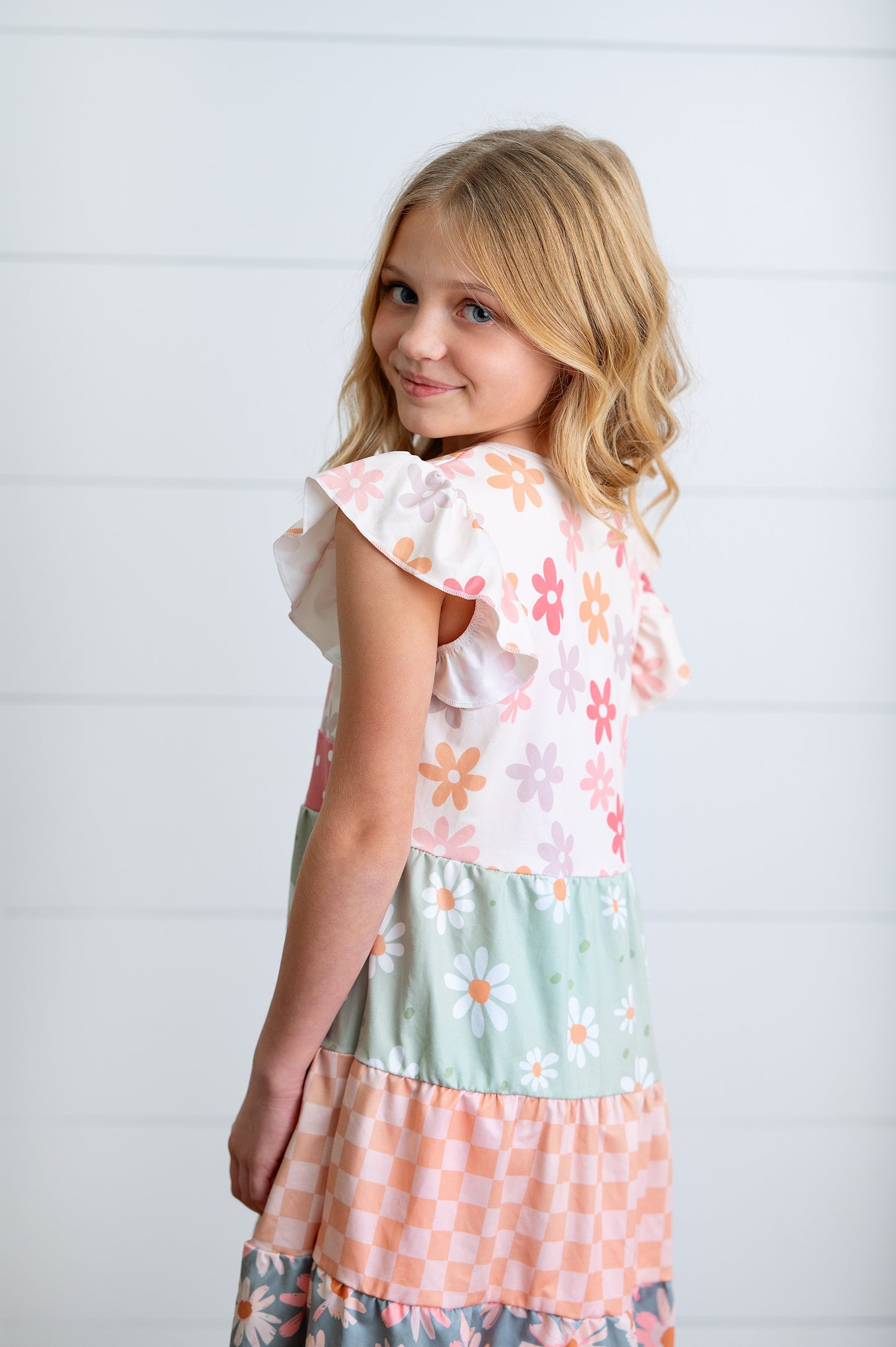 DAISY BLOOM TIERED DRESS