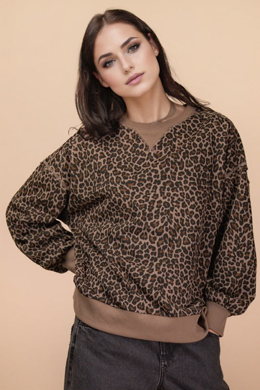 COZY LEOPARD SWEATER