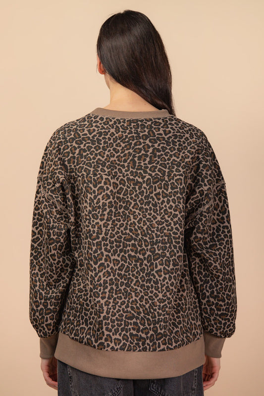 COZY LEOPARD SWEATER