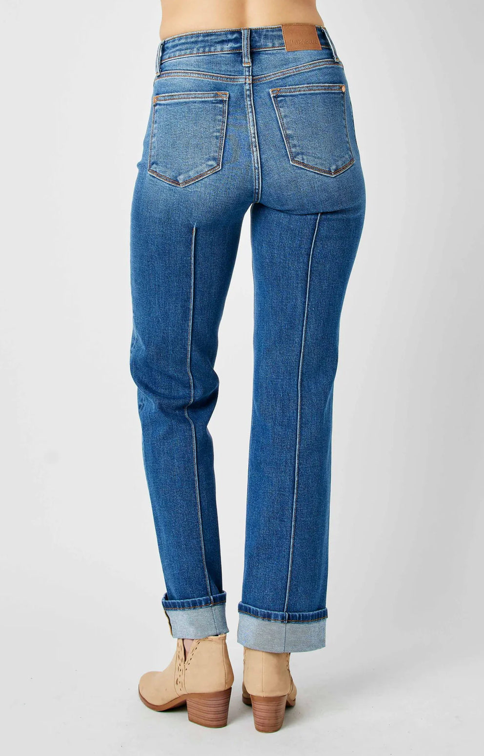 Judy Blue HW Seam Straight Jeans