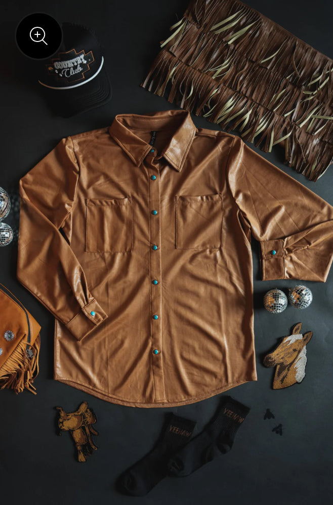 Leather Lux LS Top