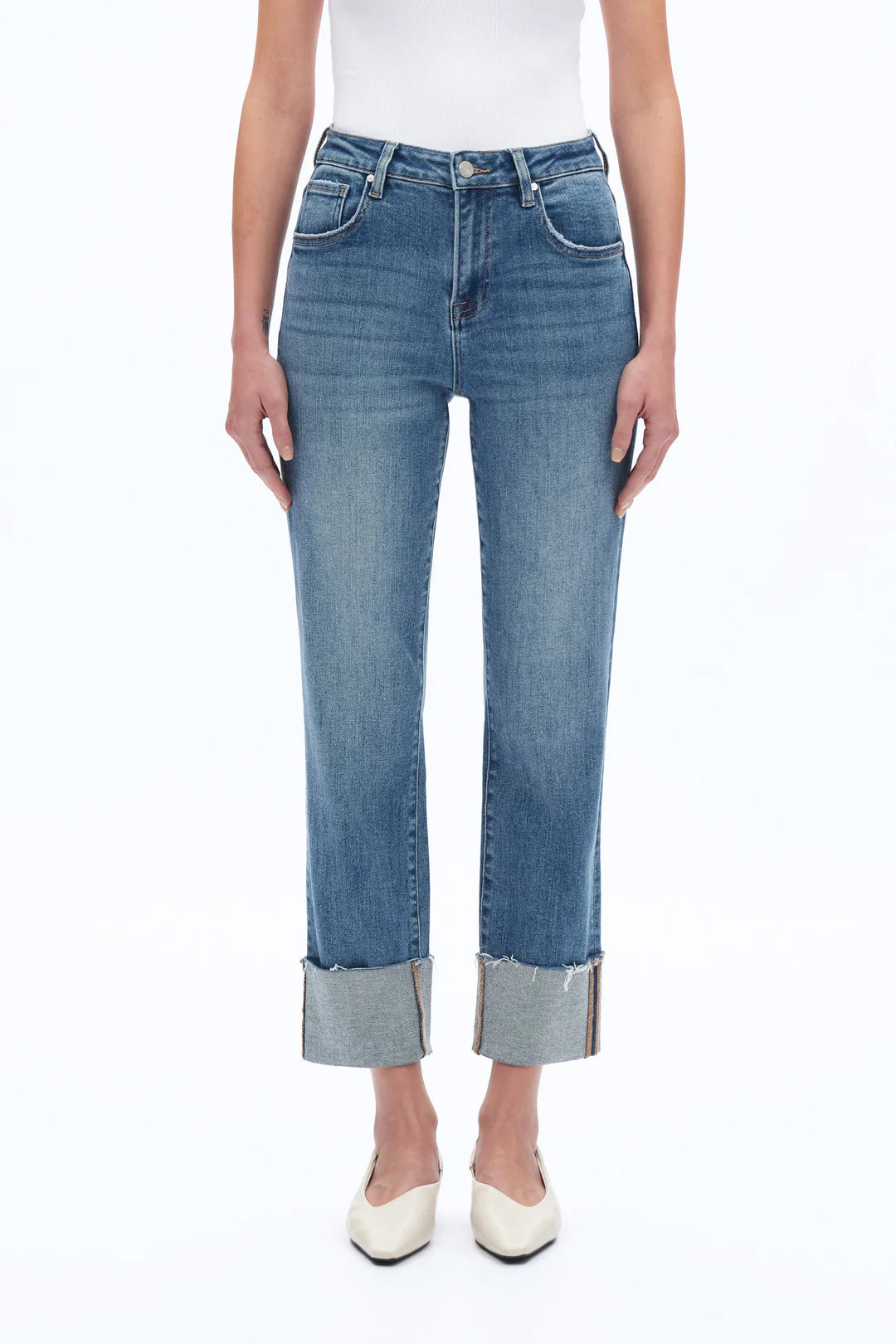 WMS HR STRAIGHT ROLLED HEM SURF JEAN