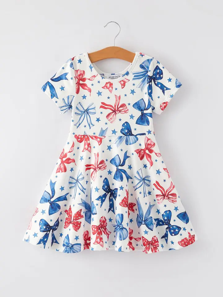 4TH OF JULY BOW STAR DRESS