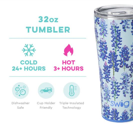Swig Life BlueBonnet Tumbler 32oz