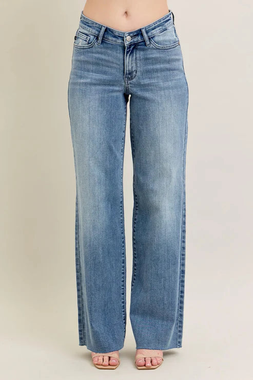 JUDY BLUE V-FRONT BAGGY JEAN