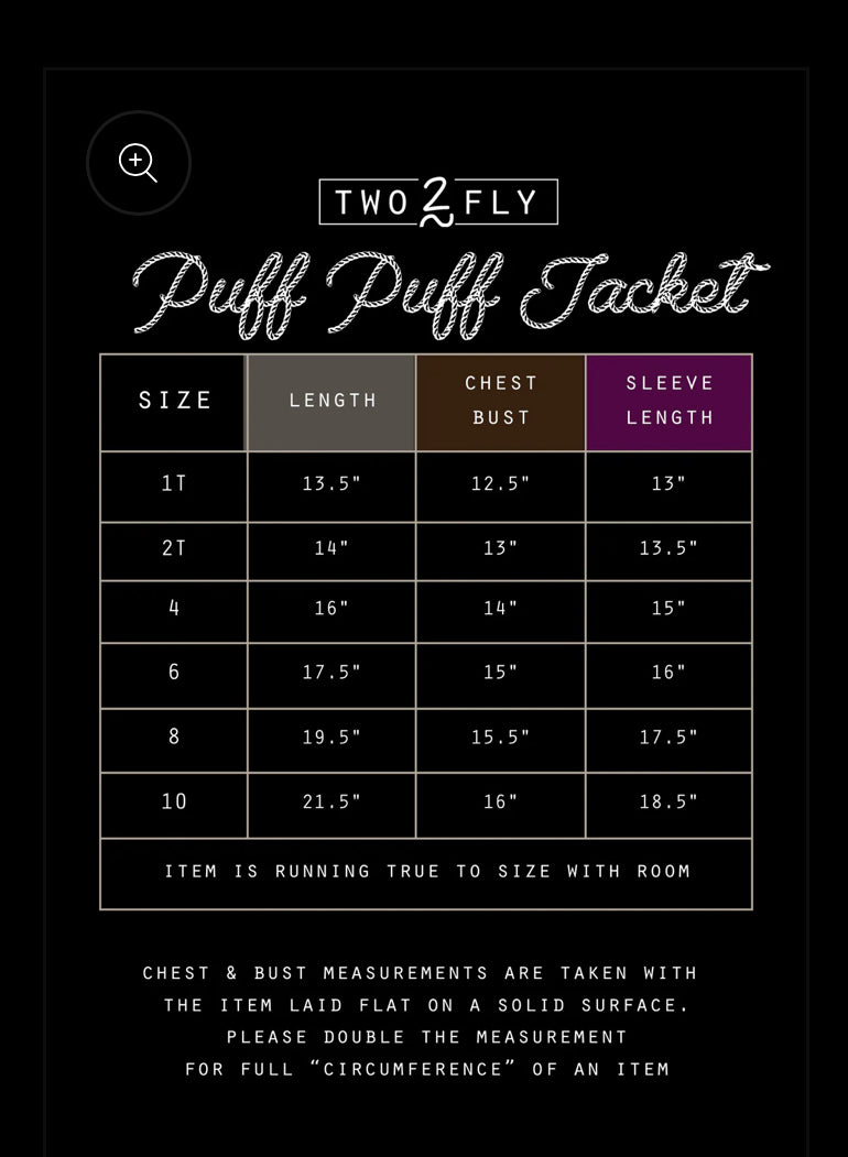 2 Fly Kids Puff Puff Jacket