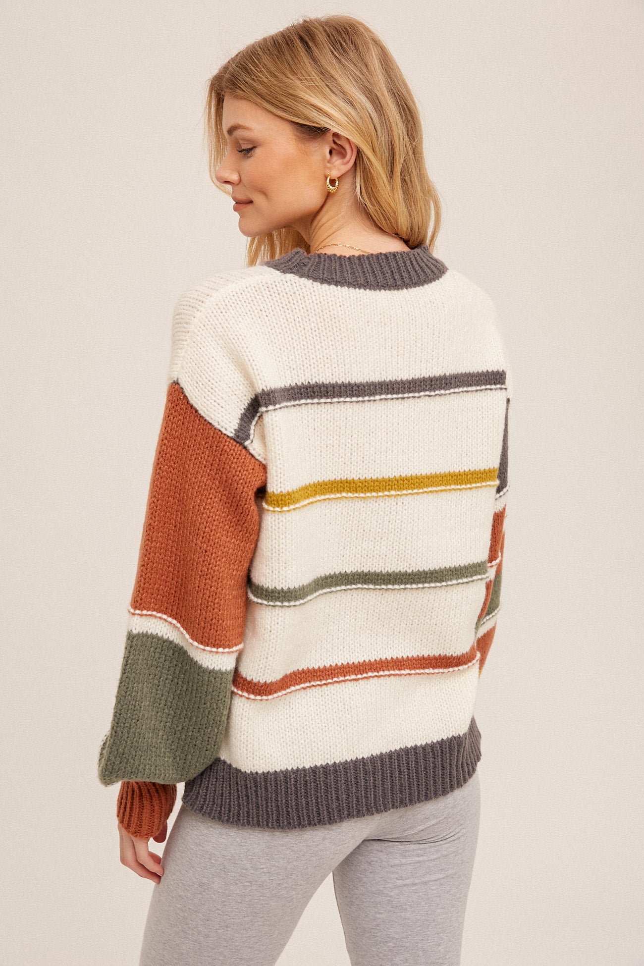 H&T Multi Color Stripe Sweater